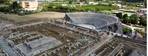 La via Appia di Minturno vista dal drone (con un particolare affascinante)